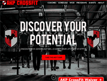 Tablet Screenshot of akpcrossfit.com